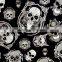 New Product Dazzle Graphic No.DGLGD037 Skull Hydrographics Film Transfer WTP Water Transfer Printing Film Hydro Printing