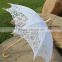 lace Material and craft lace umbrellas,Umbrellas Type craft lace hook handle Antique battenburg lace wedding parasol and fan set