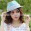 Ladies Small Straw Hats With Sinamay Ornaments For Party / Wedding / Trip
