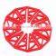 food grade elegant leaf shape silicone kitchen cooking trivet