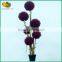 mini artificial topiary frame grass ball tree for home decoration