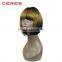 wholesale Heat Resistant Synthetic Hair short bob wig for black women in stock machine made cheap price