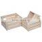 Cheap unfinished wooden box without lid