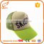 promotional logo mesh caps trucker foam green fashion trucker hat