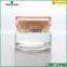 50ml cosmetic glass jar with arcylic lid for sale
