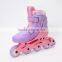 Cheap Hard shell adjustable 4 wheels land inline roller skate for girls/kids China