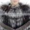 Women beautiful fur poncho silver fox fur poncho rex rabbit fur poncho sale KZ150082                        
                                                                                Supplier's Choice