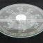 Rotating tempered glass lazy susan for round table
