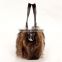 New Product Genuine Women's Raccoon Fur Bag Satchels with Removable Shoulder Strap in Competitve Price Fur Bag