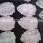 cheap natural multiple quartz leaf carved for decoration or souvenir