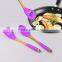 2- Piece Food Grade Beech Wood Cooking Tools With Silicone Handle Beech Wood Cooking Utensil Sets