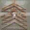 HH hotel non steal natural wooden shirt clips hanger nail hanger for wholesale