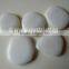 White Jade Gemstone Uneven Shape Palm Stones