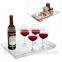 17" Modern Clear Acrylic Double Handled Serving Tray / Kitchen Serveware Platter(DH-A-049)
