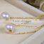 AAA grade fashionable Akoya pearl pendant 18k gold pendant 8-8.5mm round pearl pendant necklace