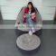 inflatable flocked sofa ultra lounge with ottoman