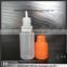 10ml ejuice PE plastic bottle with childproof cap and long dropper