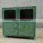 Green Vintage Industrial Metal Chest of Drawer Antique furniture