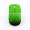 Cooling Black Ultra-thin Portable Rechargeable 2.4G Wireless Mouse with Battery