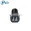 Halogen-free&Fireproof PC Car Charger Output 24W Charger Aluminum Anode Car Charger