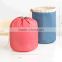 round cotton cosmetic bag with large capacity