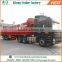 Factory price steel cage cargo fence trailer for grain transportation drop side flatbed stake cargo semi trailer