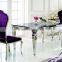 TH355 modern design marble top dining table and chair