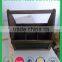 eco-friendly solid wood antique Wooden Holder Carrier wooden bottle caddy for sale