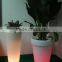FO-9520 LED tapered round Garden colorful Floral Pot supplier