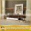 Tempered glass tv stand metal tv table