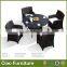 newest outdoor garden dining set UV-proof rattan dining set