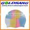 Customized Multicolor Printed Silicone Swimming Cap for Adults