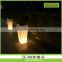 solar mppt rechargeable led illuminated lighted shape lighted outdoor flower pots