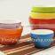 6 pieces colored mixing bowl set