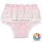 Orange cotton ruffle high waist lace fringe baby bloomers wholesale