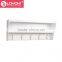new design Entryway Wall mounted Floating Shelf home furniture eco-friendly wood wall shelf with 5 hooks