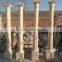 beige architectural stage decoration stone travertine pillars wholesale