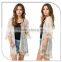 2016 New Japaness Kimono Style white Lace Blouse for sexy girl