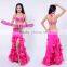 Women sexy hot pink belly dance bra and belt set AS6054-AQ6054-Q5021