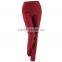 Factory high quality and best price women hot sale summer autumn high waist tight slim red elegant long pants