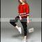 2016 summer loose oversized colorful combination striped t-shirt