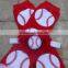 wholesale red legging football pattern 100% cotton baby leg warmers