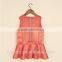 Faux leather children winter frocks for girls kids frozen dress
