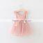 Wholesale girls sequin lace swing dress short sleeve dress