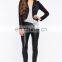 china OEM new product cheap long sleeves faux leather moto jacket women
