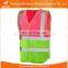 Hi vis green safety vests with a pocket for men