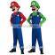 2017 Hot Wholesale Funny Halloween Costumes Cosplay Super Mario Brother Costumes for Kids MFJ-0075