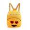 Wholesale plush emoji kids school bag