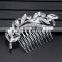 New Fahshion Bride Wedding Accessories Western Style Headdress Crystal Hair Comb Wedding Jewelry