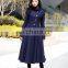 New arrival 2016 lady overcoat Wool Winter Coat Long Jacket Tunic for women
